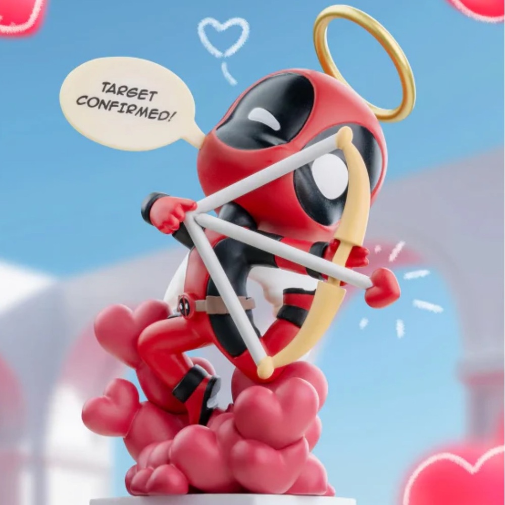 Marvel Red and Black Cupid Deadpool Collectible